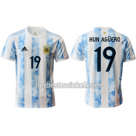 Argentinië Kun Agüero 19 Voetbalshirts Thuis 2020